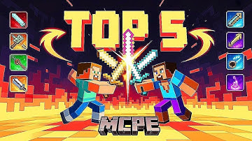 Top 5 PvP Mods For Minecraft Pe! 🔥