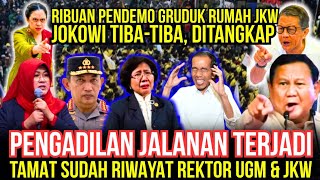 MERINDING !! RIBUAN PENDEMO TURUN KE JALAN TANGKAP DAN ADILI JKW, REKTOR UGM JUJUR SOAL IJAZAH PALSU