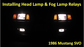Mustang SVO Headlight & Fog Light Relay Installation by Joe Turbo 258 views 10 months ago 6 minutes, 31 seconds