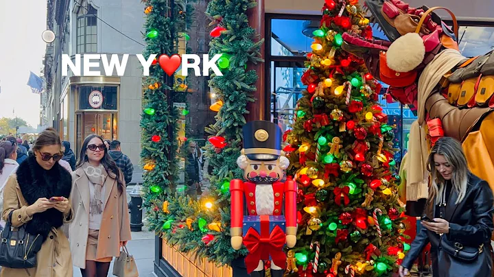 [4K]🇺🇸NYC Walk🎄Christmas in New York City💂‍♀️✨Festive Holiday Windows & Decor on 5th Ave | Nov 2025