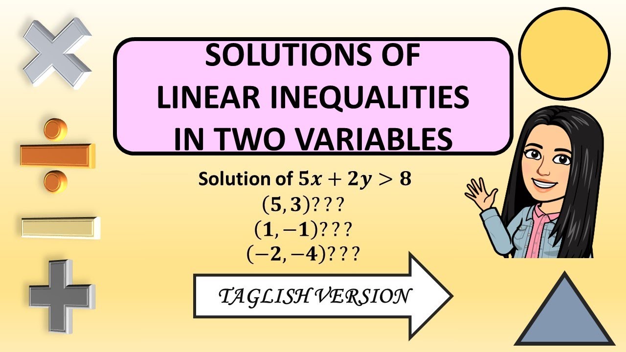 problem solving involving linear inequalities in two variables