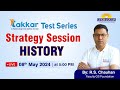 History strategy session  takkar test series  by rs chauhan  lukmaan ias