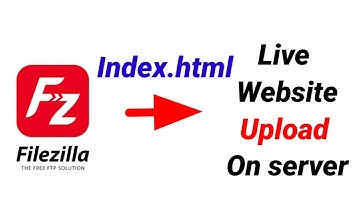 index.html file upload live on server via filezilla