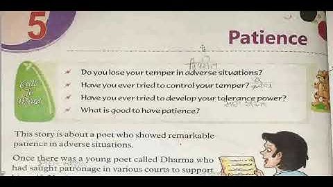 Patience, Moral Value, Class 5th, Lesson 5, Part 1 With Ms. Seema Sharma (B.Ed.)