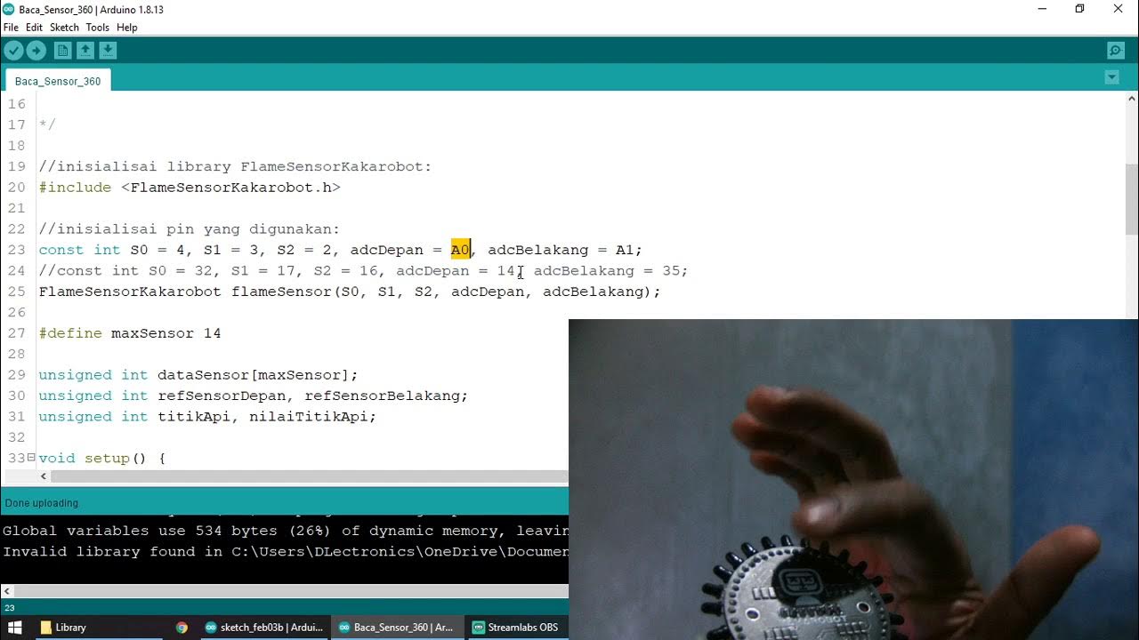 Tutorial Membaca Sensor Api Kakarobot Menggunakan Arduino - YouTube