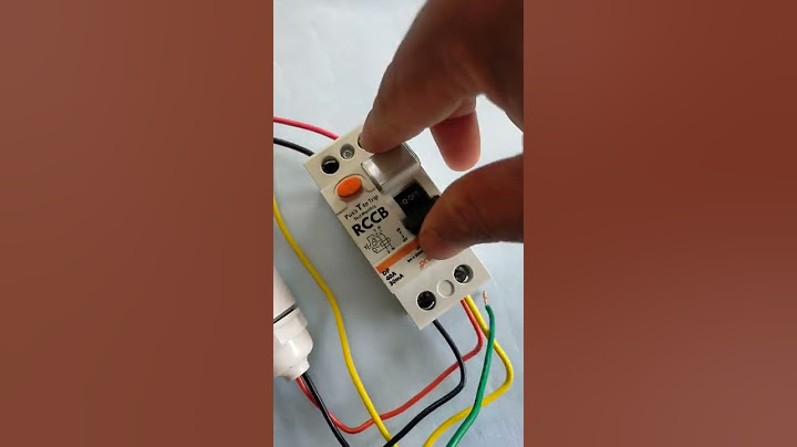 RCCB testing with earth | RCCB tripped while short to the earth | RCCB connection in house Wiring
