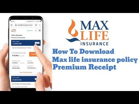 How To Download Max Life Insurance Premium  Receipt Online/ Insurance Ki Premium Receipt  Download