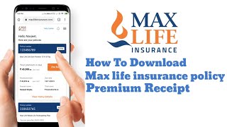 How To Download Max Life Insurance Premium  Receipt Online/ Insurance Ki Premium Receipt  Download screenshot 4