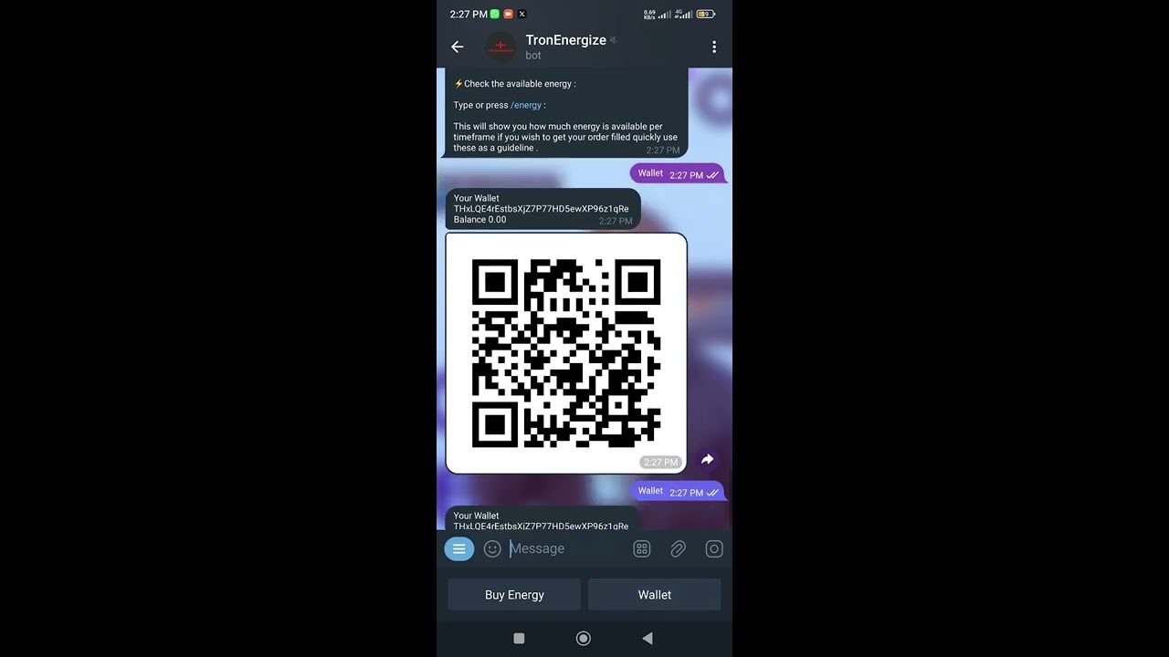 Tronenergize Energy Telegram Bot - Hackathon Season 6 - TRON DAO Forum