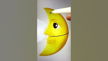 🌛🔪 Quarter Moon Face Emoji #creative #emoji