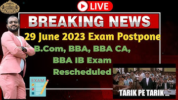 Graduation Exam Rescheduled | Change in Time Table | 29 June 2023| 2022-23 #sppu #pune_university