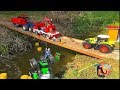 RC Traktor Crash Deutz Agrofron He fell from a bridge