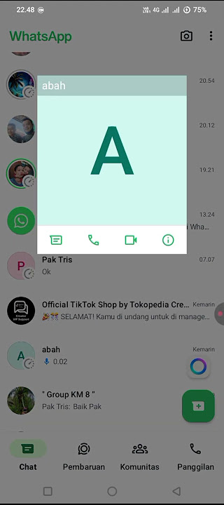baru tau! foto profil kosong diganti huruf di Whatsapp