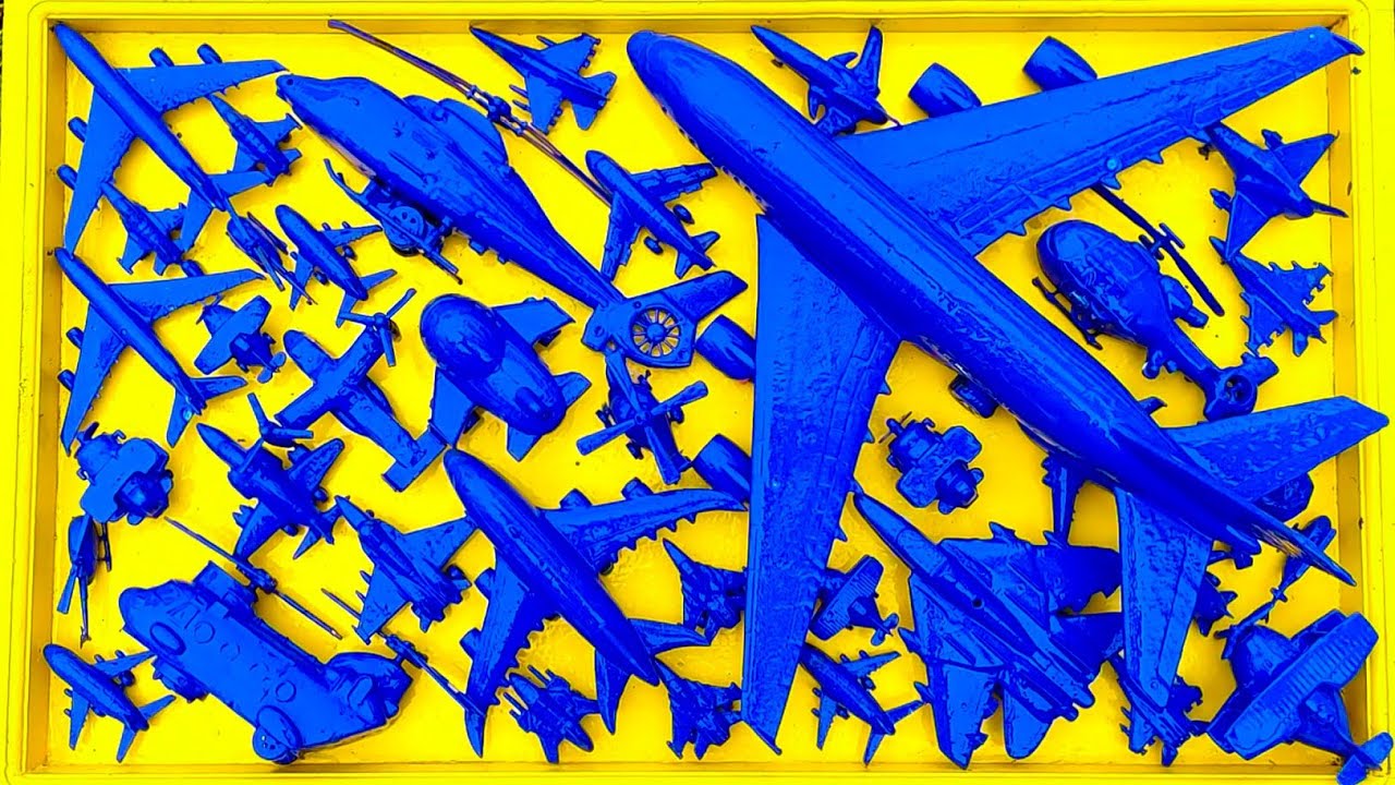 Pesawat Warna-Warni⁉️Pesawat Garuda, B1-Bomber, Helicopter Apache,RC Plane Shukoi SU27, F6F Hellc4t