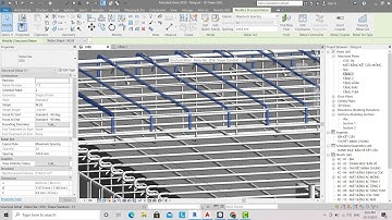 Revit kết cấu, bài 18: Vẽ thép sàn lớp trên