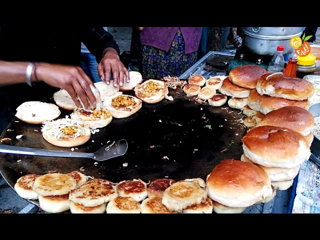 Cholle Burger - Indian Street Food | Spicy Food | Popular Indian Food Fatafat