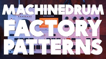 Elektron Machinedrum SPS-1 - Factory Patterns