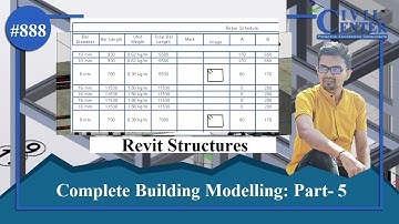 Revit Structures Tutorial || Full-Building Modelling -5 || Bar Bending Schedule|| BBS