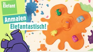 elefantastisch!  Wie backt man Pancakes & Die Mini Boings malen sich an | Der Elefant | WDR