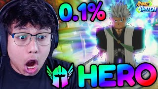 I Became NOOB To PRO in Anime Switch #2 - MY FIRST 0.1% HERO MYTHIC!