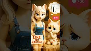 😻✨The kitten just wanted a PS5, they laughed at him and look #cats #ai #shorts #usa #saudiarabia