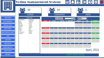 VOTING MANAGEMENT SYSTEM IN MS ACCESS WITH SOURCE CODE