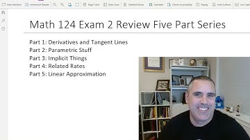 Math 124 Exam 2 Review Series