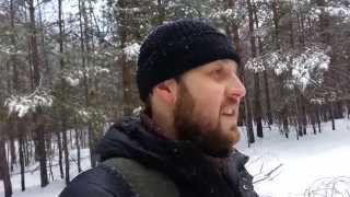 Один в лесу зимой в Сибири / Alone in the woods in winter in Siberia