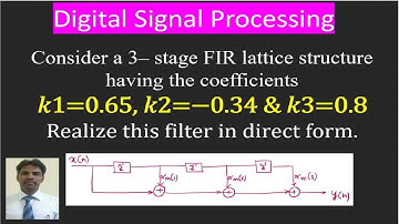 Numerical to obtain direct form structure from lattice structure.