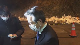 運行会社社長、献花し謝罪　軽井沢スキーバス転落6年