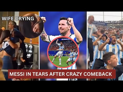 MESSI and Argentina Fans Reaction to Crazy come back vs Egypt 