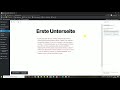 Erstellung von Unterseiten in WordPress (Block-Editor)