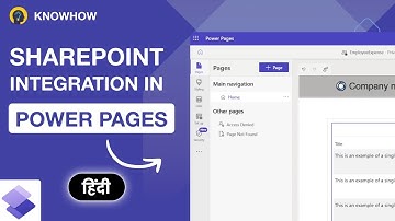 How to do SharePoint Integration in Power Pages | Hindi