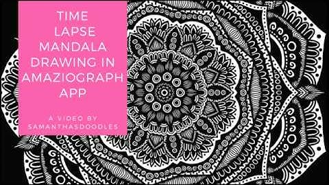 Time Lapse Mandala Drawing in AMAZIOGRAPH on iPad pro by SamanthasDoodles
