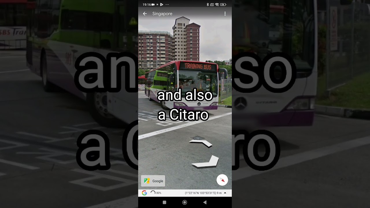 Non-Wheelchair Accessible Singapore Bus found on Google Earth! 