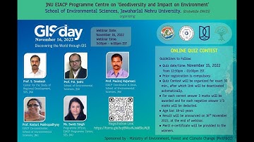 GIS DAY 2022 : Webinar |  ENVIS Resource Partner, SES, JNU