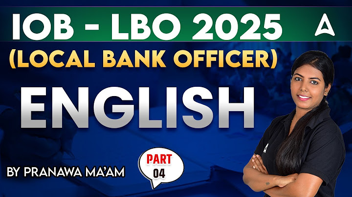 IOB LBO Preparation | IOB Local Bank Officer English Questions and Answers In Tamil | Part 4