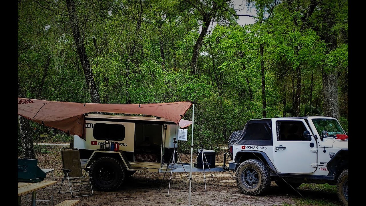 Solo getaway with the Overland Camper to Hog Island Rec Area, Central Florida.