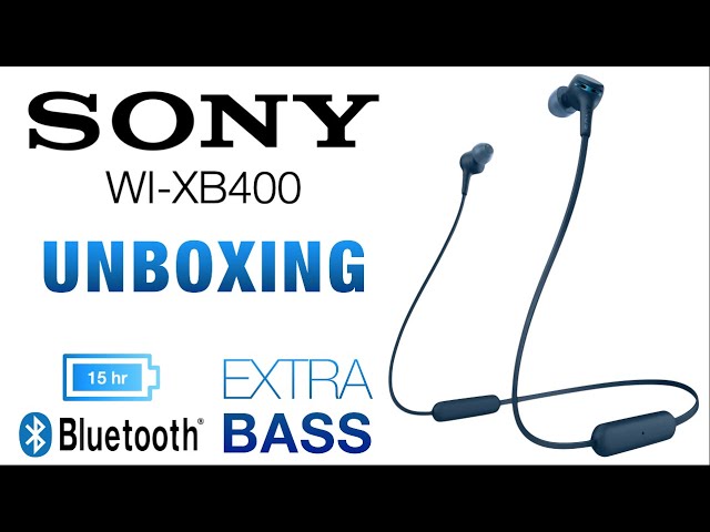 Sony WI-XB400 Auriculares inalámbricos Bluetooth con EXTRA BASS™, color azul