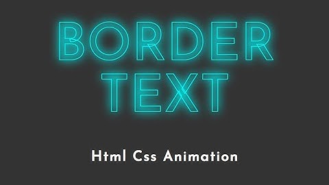 How to Add Border in Text in HTML and CSS | Text Stroke HTML CSS