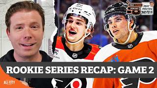 Jett Luchanko IMPRESSIVE Again & Barkey, Bonk, Martone Shine: Flyers Rookie Series Recap Game 2