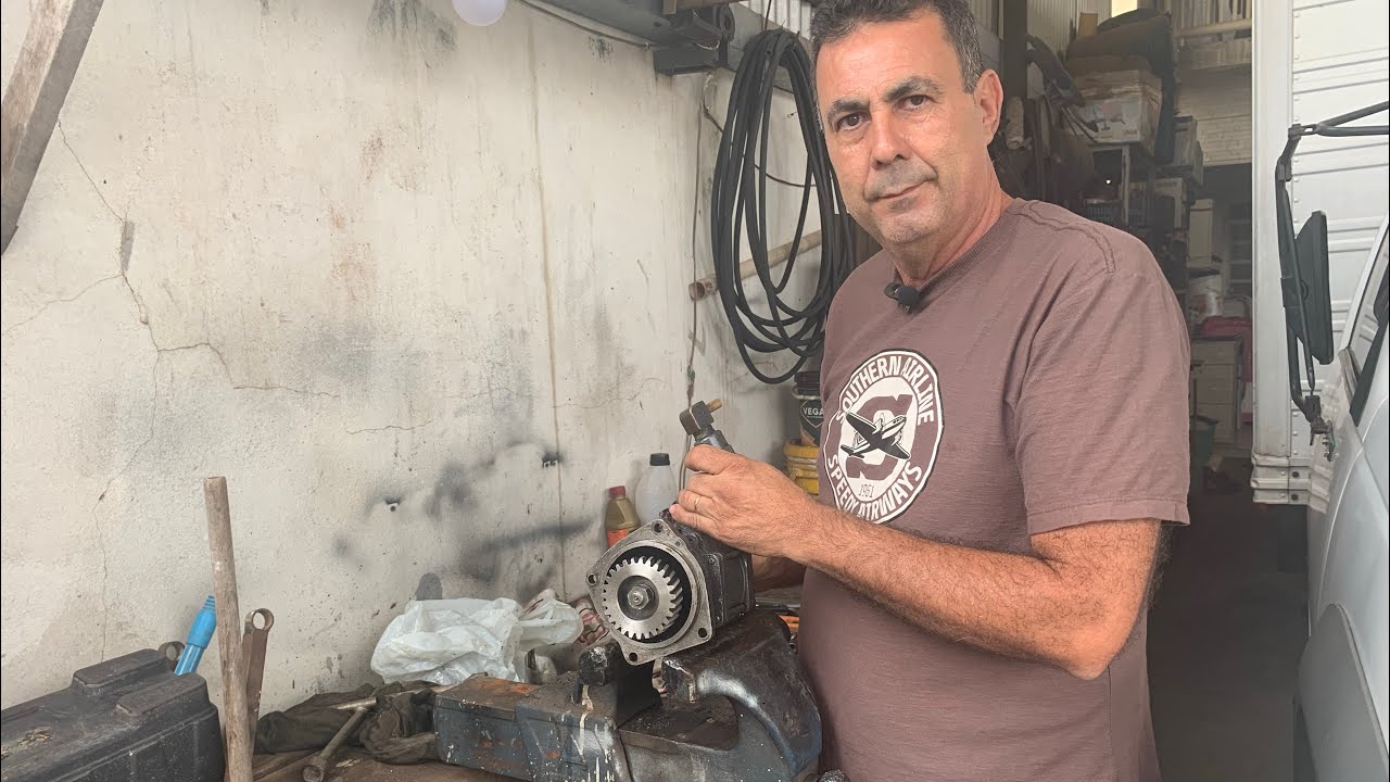 Revisão do exaustor da D20, Estava  com eixo torto🚚🚚