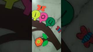 Model of VOWELS #kindergarten #learning #creative #vowels #