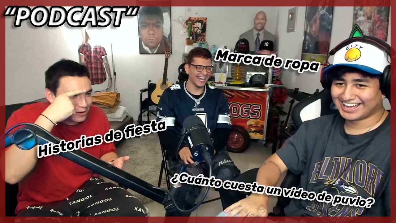 Puvlo, Marco y Late contando anécdotas chistosas y hablando de sus proyectos