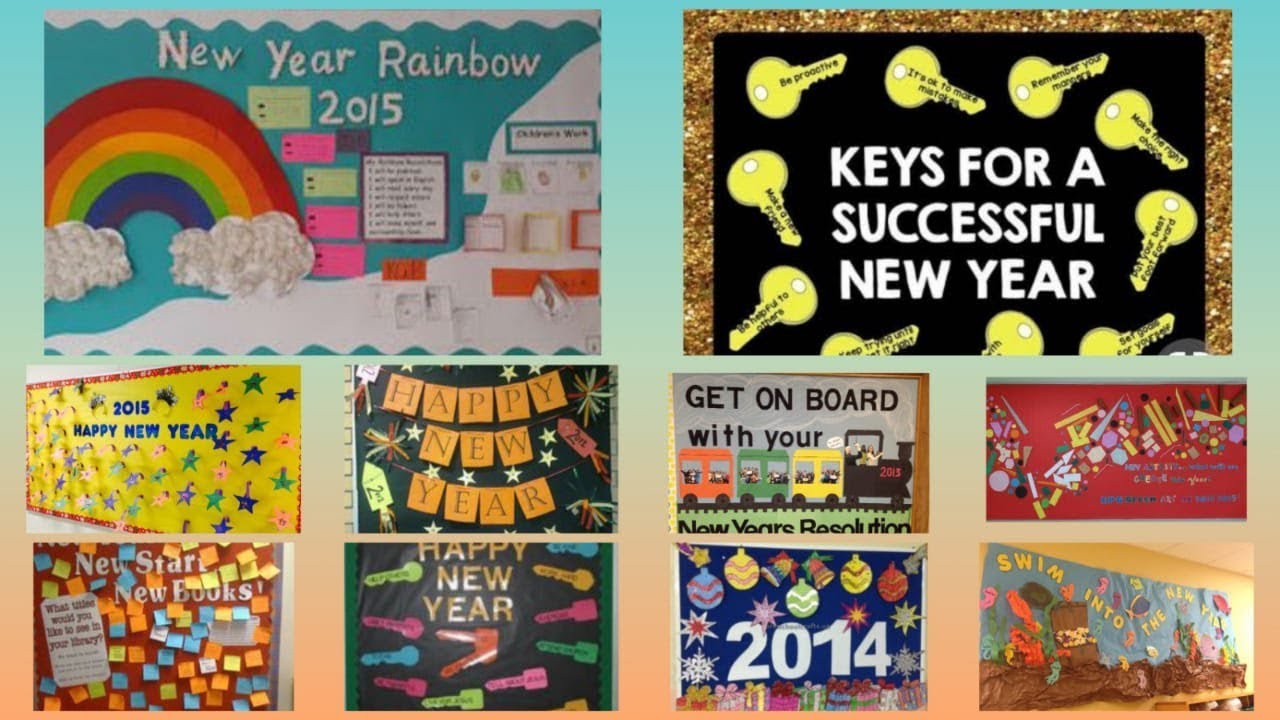 New year display board ideas New year display board ideas for school