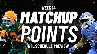 Fantasy Football Guru Reveals Top Matchup Points For Week 14!