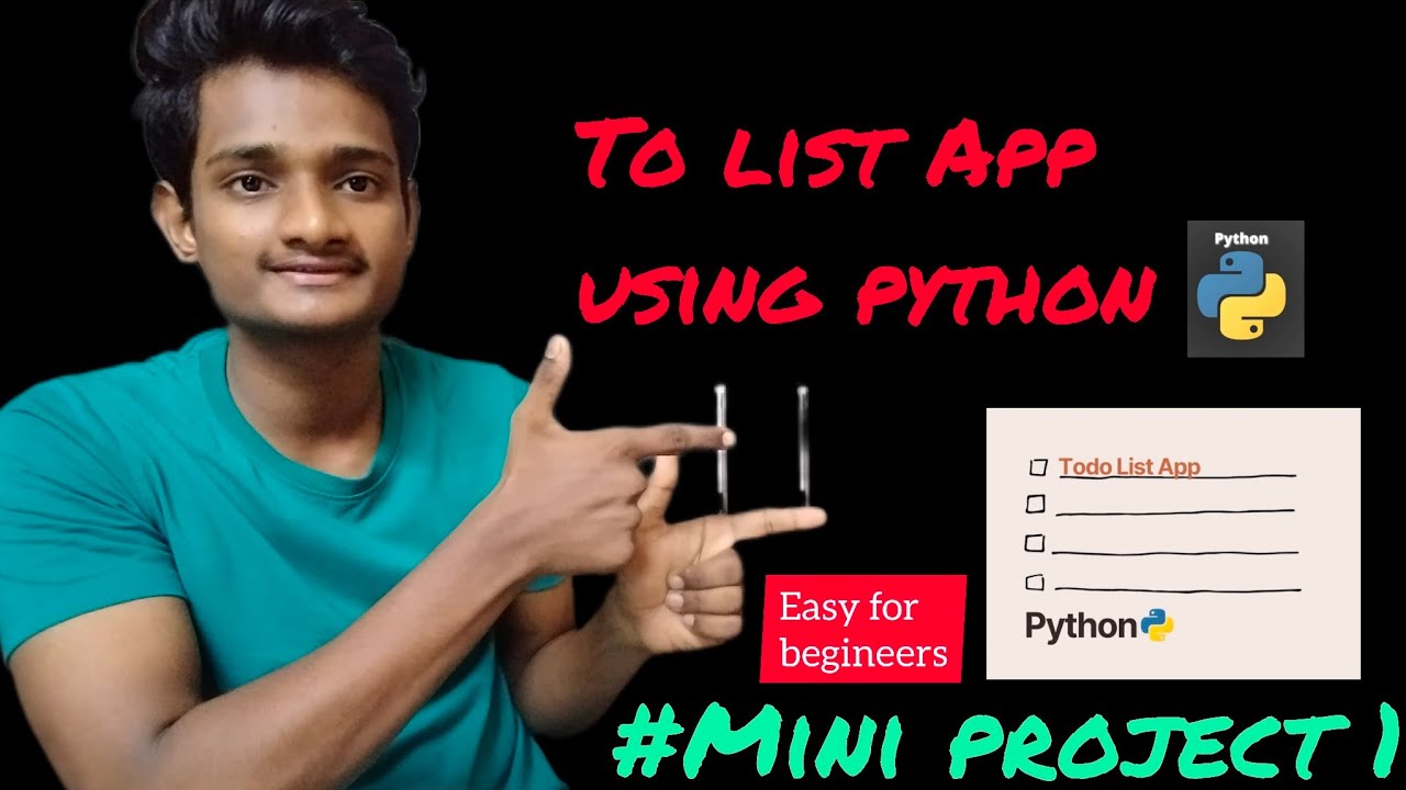 How to make a simple To Do List App using python programming language ...