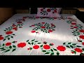 Applique work bedsheets  aplic work bed sheets  by rani silai centre