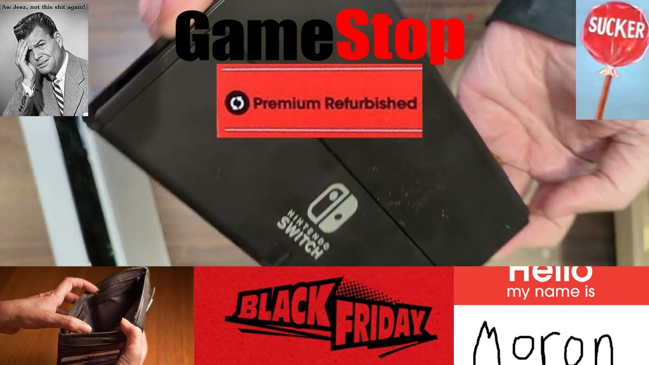 GameStop Black Friday Nintendo Switch OLED refurbished.  Bargain or Bust?