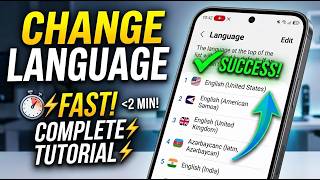 Change Your Android Phone Language Fast | Complete Tutorial 2026!